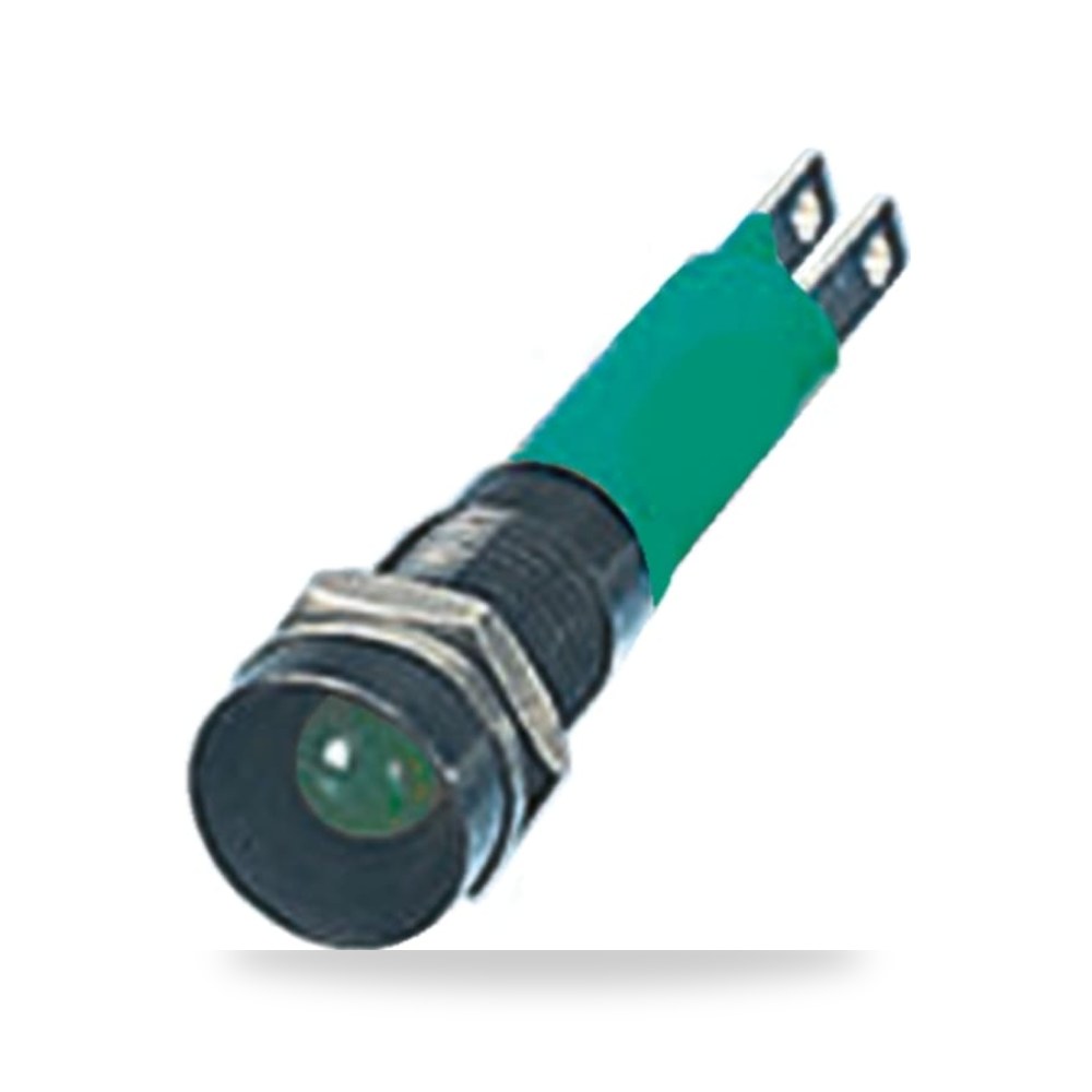 لمبة بيان وإشارة لوحات 12V أخضر 8 مم طراز ريمكو للتوريدات الصناعية (Reemco Industrial)