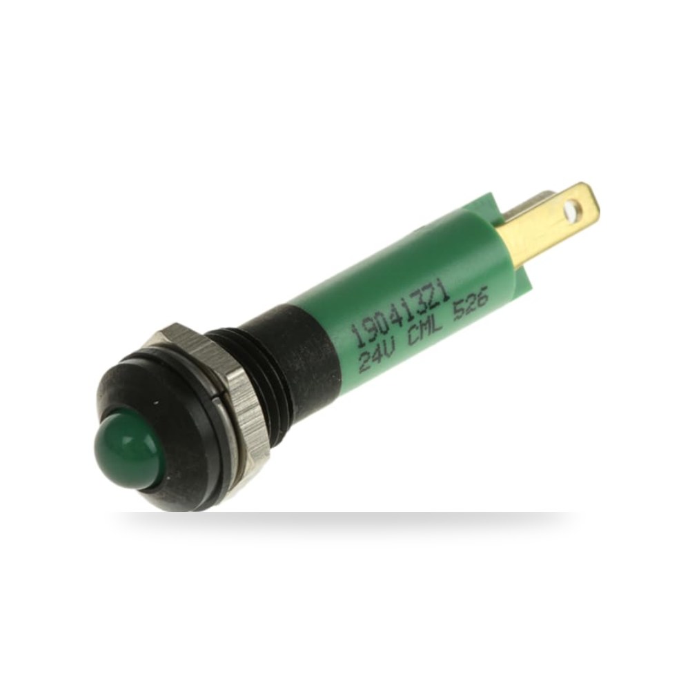 لمبة بيان وإشارة لوحات 24V أخضر 8 مم صناعي RS ريمكو للتوريدات الصناعية (Reemco Industrial)