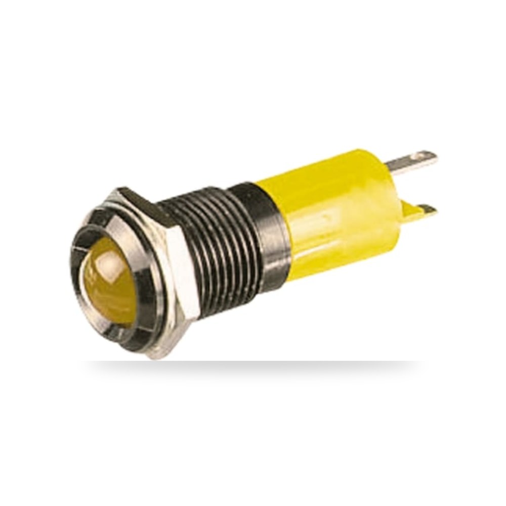 لمبة بيان وإشارة لوحات 12V أصفر 14 مم صناعي ريمكو للتوريدات الصناعية (Reemco Industrial)