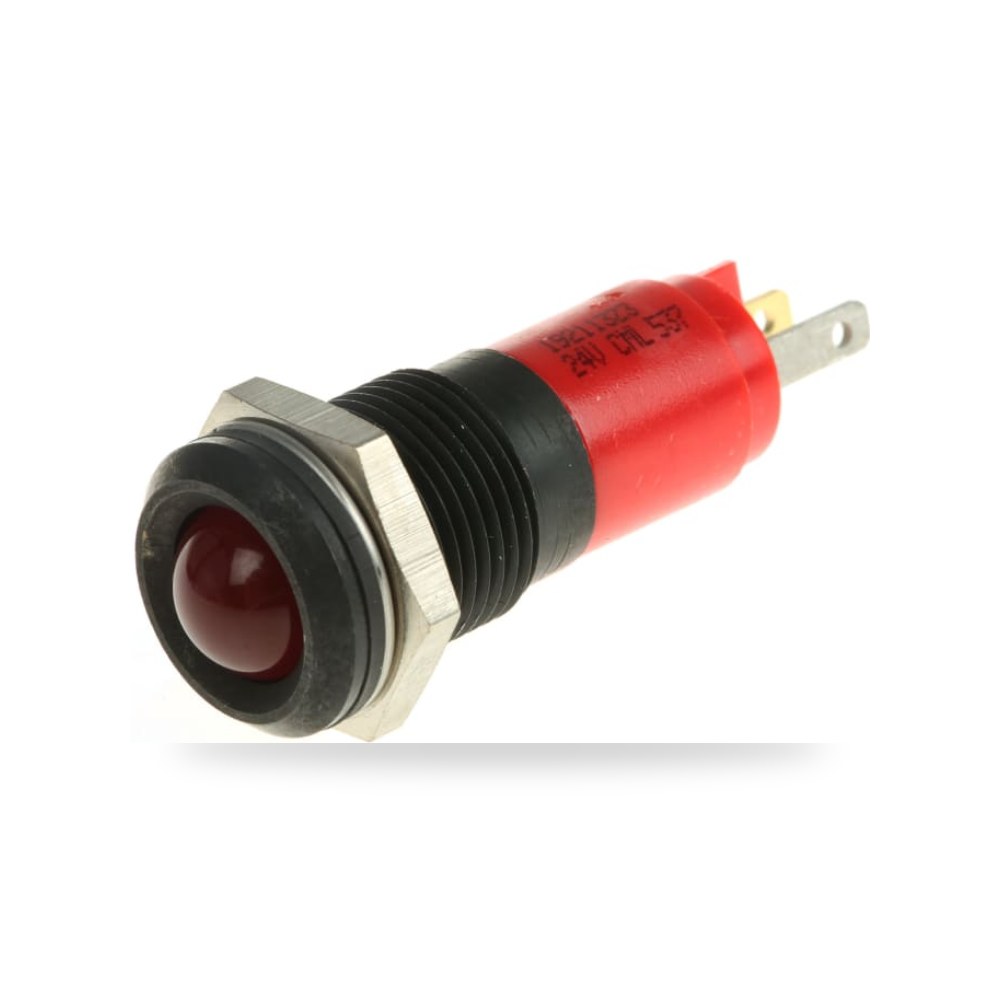 لمبة بيان وإشارة لوحات 24V أحمر 14 مم صناعي ريمكو للتوريدات الصناعية (Reemco Industrial)