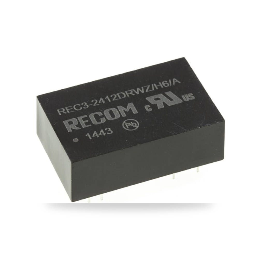 محول جهد DC DC 12 فولت 3 واط صناعي معتمد طراز ريمكو للتوريدات الصناعية (Reemco Industrial)