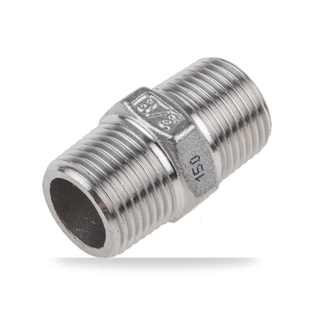 وصلة مواسير ستانلس ستيل سداسية 3 - 8 IN طراز ريمكو للتوريدات الصناعية (Reemco Industrial)