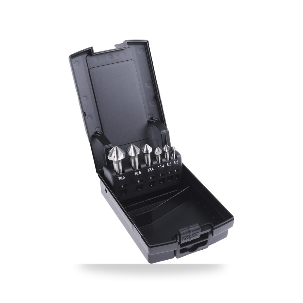 طقم بنط ثقب حلزونية HSS 6 قطعة طراز احترافي ريمكو للتوريدات الصناعية (Reemco Industrial)