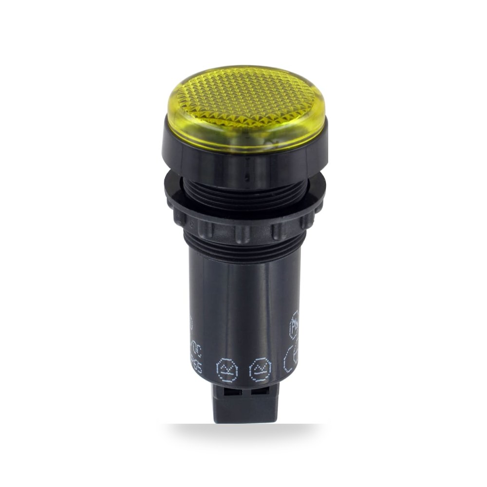 لمبة بيان وإشارة لوحات 24V أصفر طراز احترافي ريمكو للتوريدات الصناعية (Reemco Industrial)