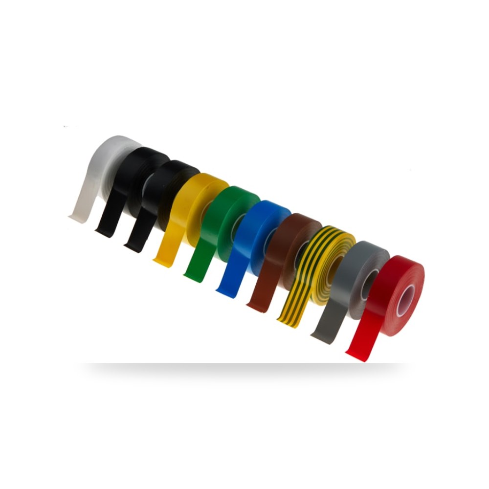 شريط عازل كهربائي PVC شيكرتون 19 مم x فولاذي ريمكو للتوريدات الصناعية (Reemco Industrial)