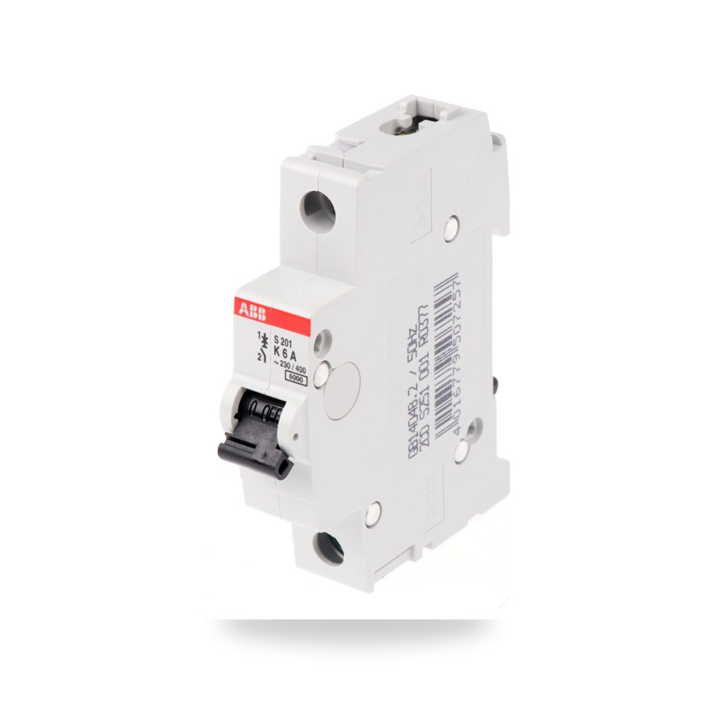 قاطع تيار أوتوماتيكي MCB أحادي 6A طراز V RS ريمكو للتوريدات الصناعية (Reemco Industrial)