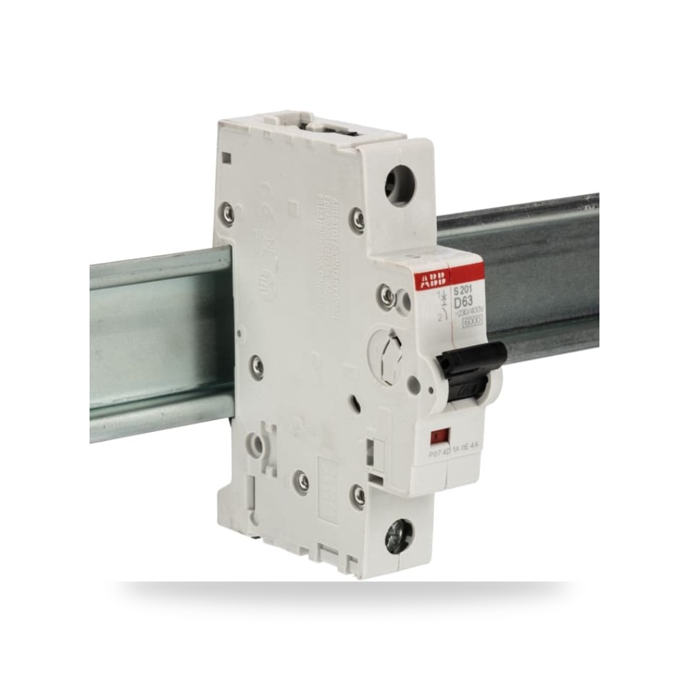 قاطع تيار أوتوماتيكي MCB أحادي 63A منحنى D RS ريمكو للتوريدات الصناعية (Reemco Industrial)