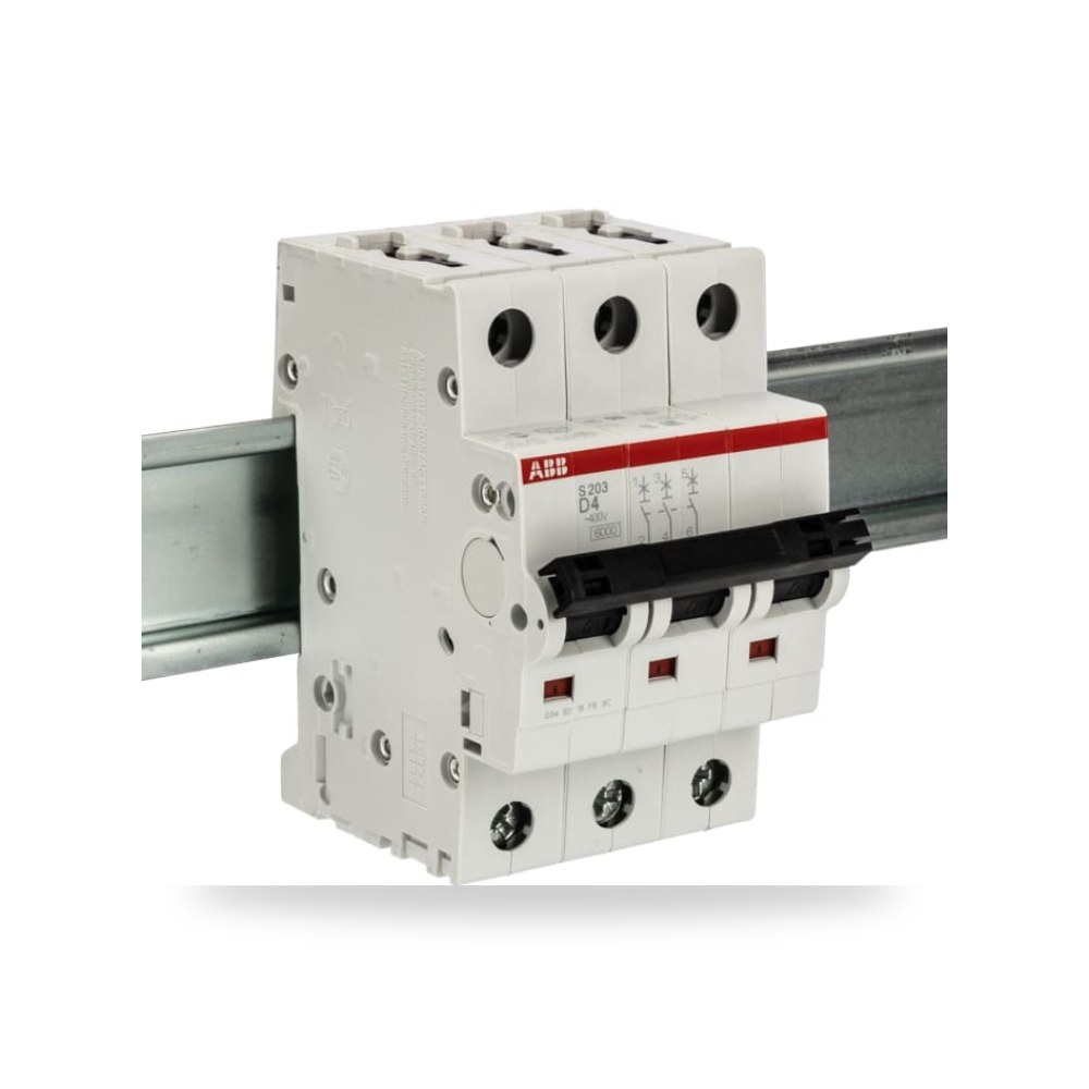 قاطع تيار أوتوماتيكي MCB S200 ثلاثي 4A منحنى ريمكو للتوريدات الصناعية (Reemco Industrial)