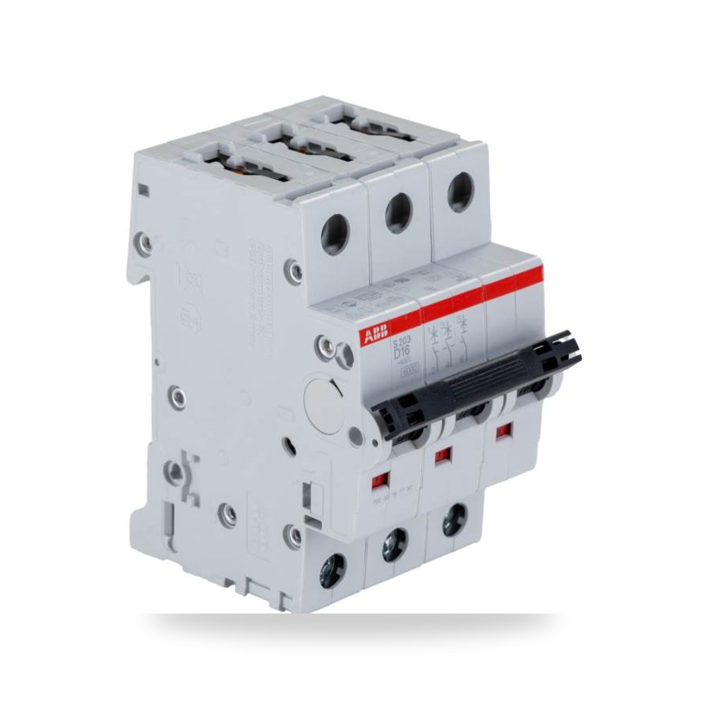 قاطع تيار أوتوماتيكي MCB S200 ثلاثي 16A منحنى ريمكو للتوريدات الصناعية (Reemco Industrial)