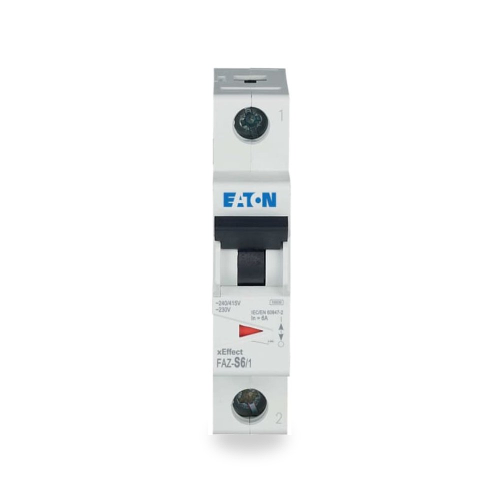 قاطع تيار أوتوماتيكي MCB أحادي 6A طراز X RS ريمكو للتوريدات الصناعية (Reemco Industrial)