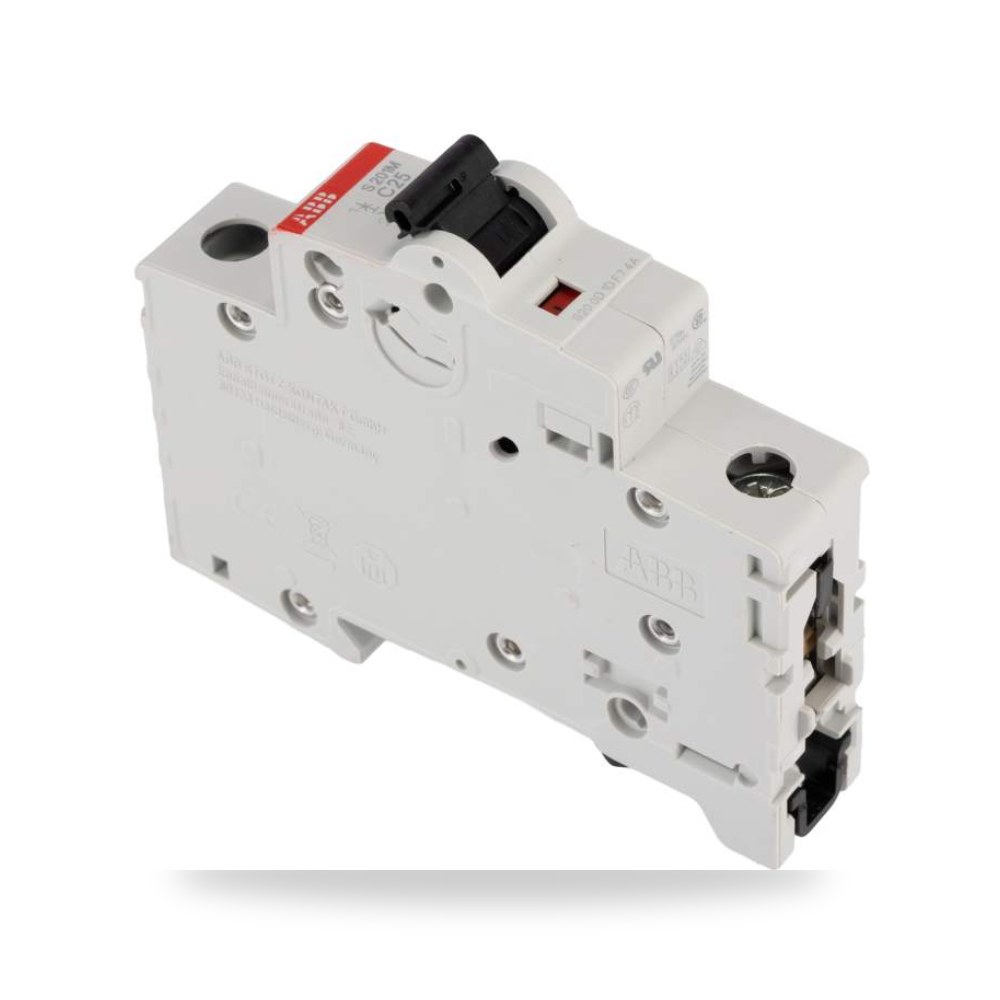 قاطع تيار أوتوماتيكي MCB أحادي 25A منحنى طراز ريمكو للتوريدات الصناعية (Reemco Industrial)