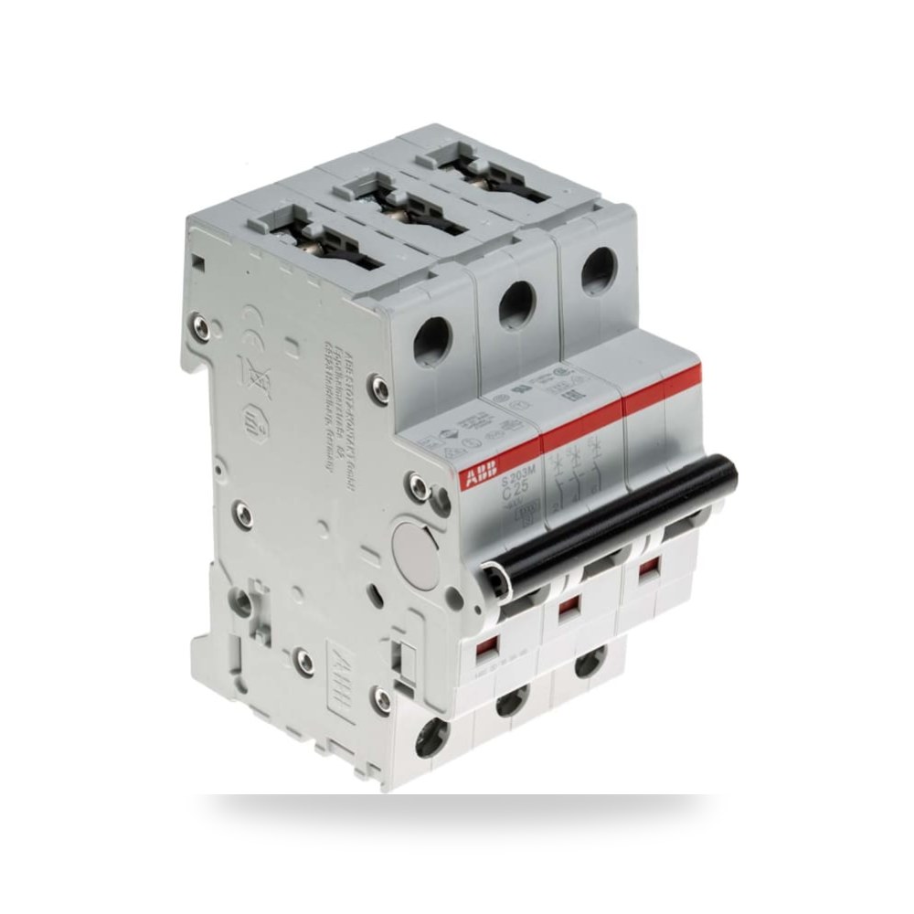 قاطع تيار أوتوماتيكي MCB S200M ثلاثي 25A ريمكو للتوريدات الصناعية (Reemco Industrial) موديل