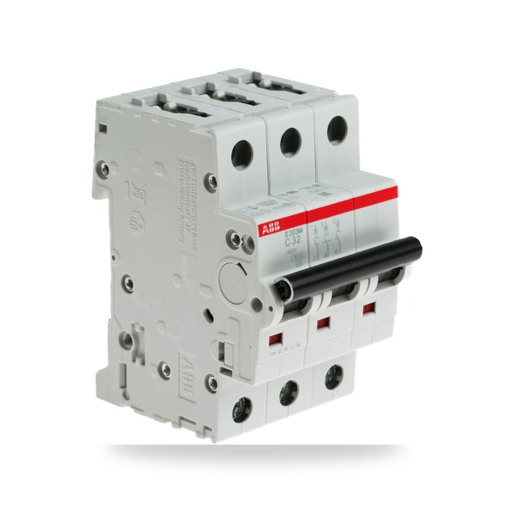 قاطع تيار أوتوماتيكي MCB S200M ثلاثي 32A ريمكو للتوريدات الصناعية (Reemco Industrial) موديل