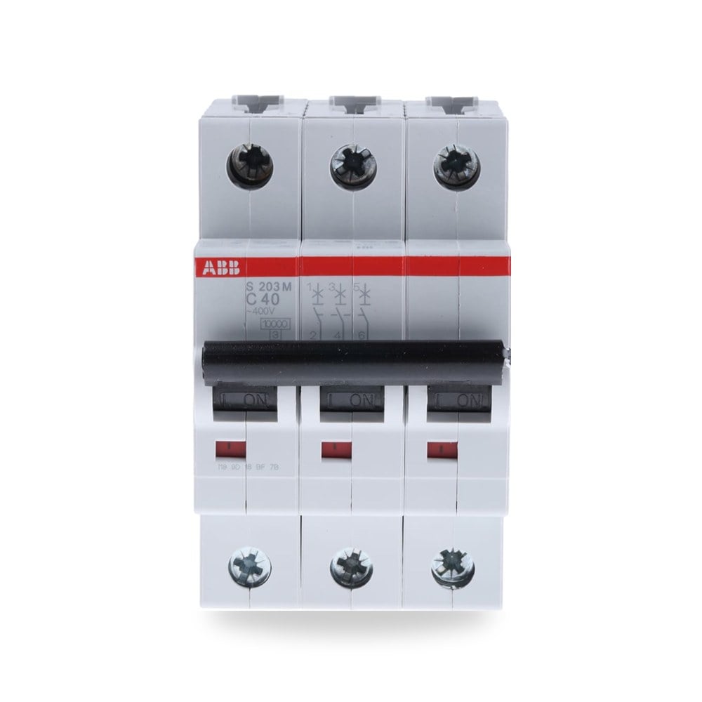 قاطع تيار أوتوماتيكي MCB S200M ثلاثي 40A ريمكو للتوريدات الصناعية (Reemco Industrial) موديل