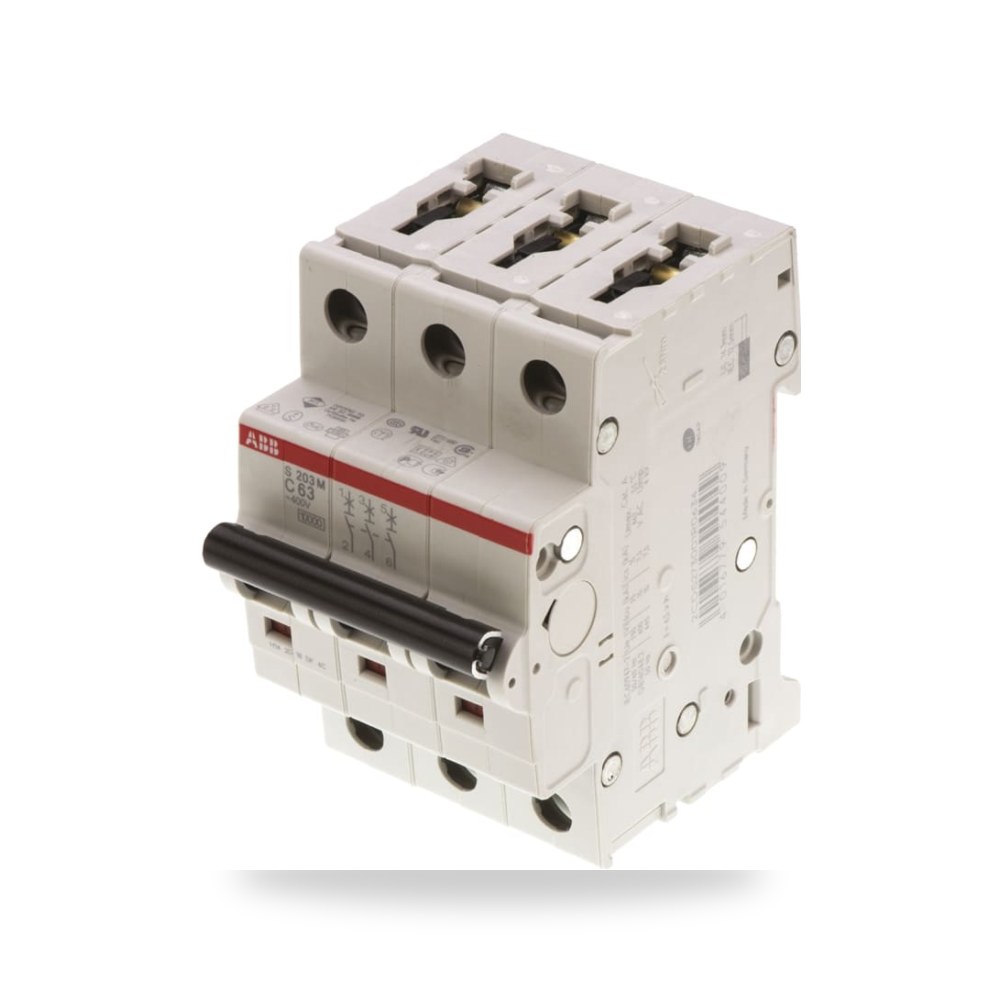 قاطع تيار أوتوماتيكي MCB S200M ثلاثي 63A ريمكو للتوريدات الصناعية (Reemco Industrial) موديل