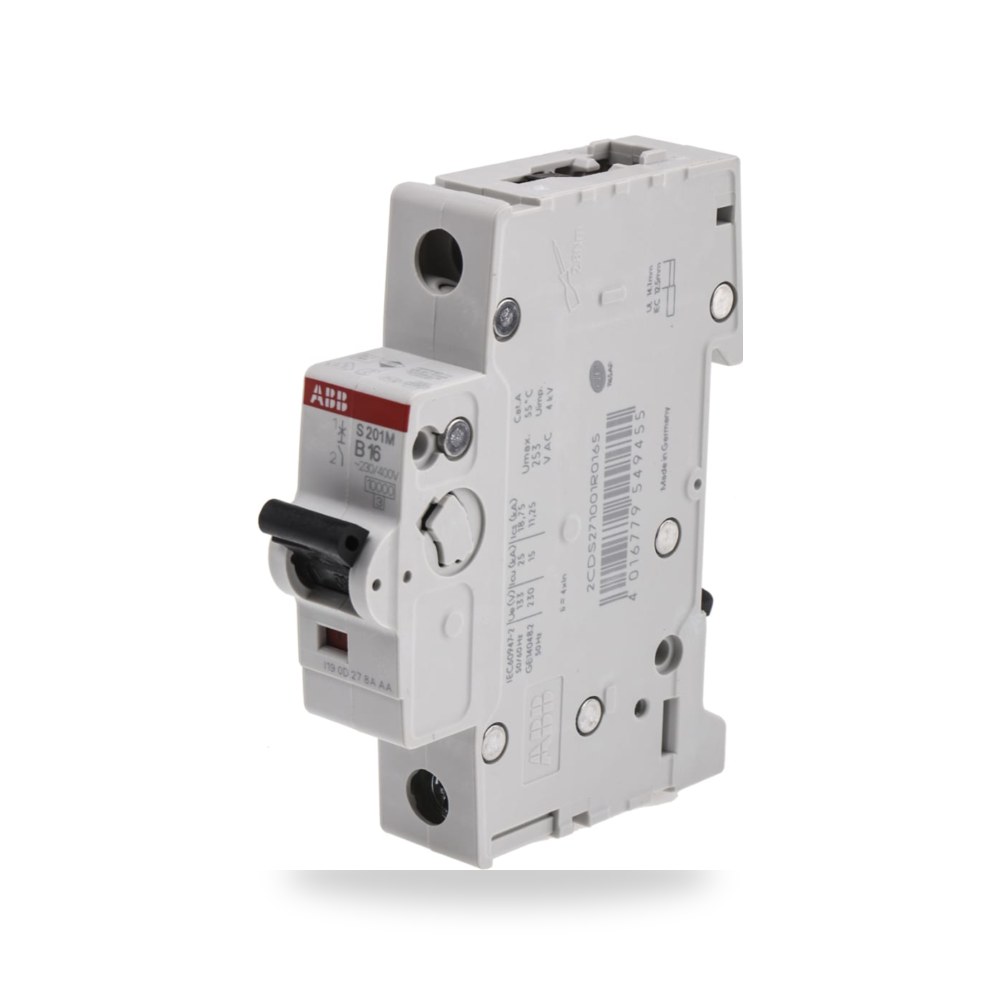 قاطع تيار أوتوماتيكي MCB أحادي 16A منحنى B ريمكو للتوريدات الصناعية (Reemco Industrial)