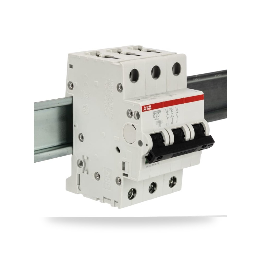 قاطع تيار أوتوماتيكي MCB S200M ثلاثي 20A ريمكو للتوريدات الصناعية (Reemco Industrial)