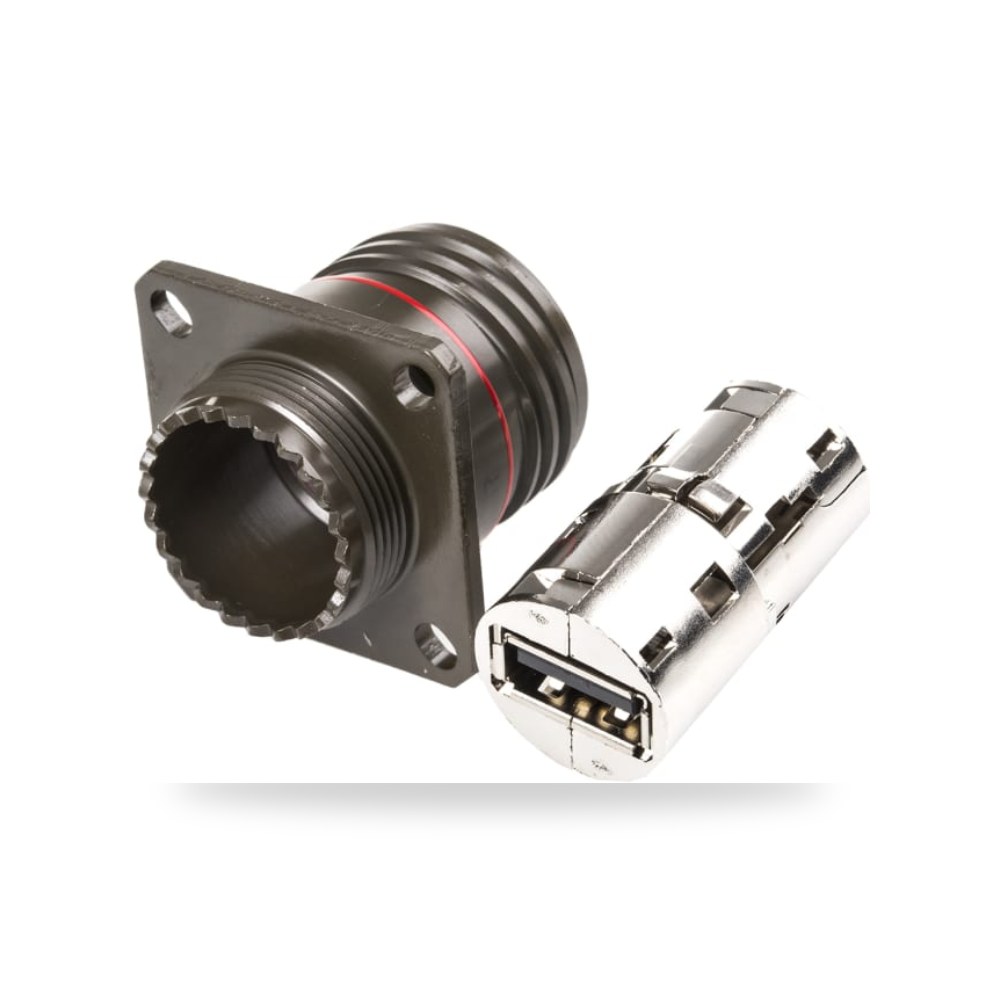 موصل وسوكت USB صناعي IP68 للمنشآت والورش RS ريمكو للتوريدات الصناعية (Reemco Industrial)