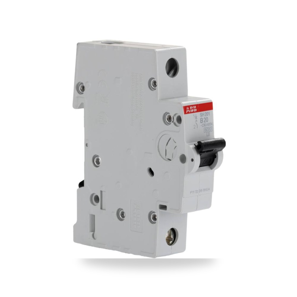 قاطع تيار أوتوماتيكي MCB أحادي 20A منحنى B ريمكو للتوريدات الصناعية (Reemco Industrial)