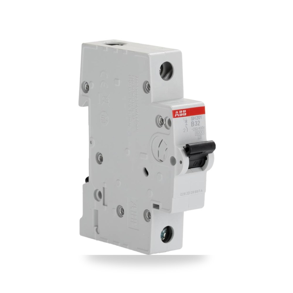 قاطع تيار أوتوماتيكي MCB أحادي 32A منحنى طراز ريمكو للتوريدات الصناعية (Reemco Industrial)