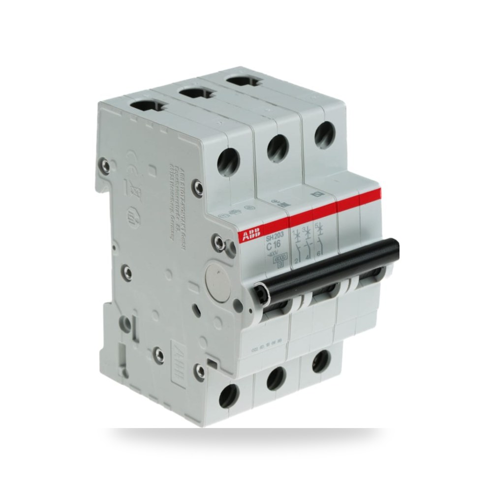 قاطع تيار أوتوماتيكي MCB ثلاثي 16A منحنى طراز ريمكو للتوريدات الصناعية (Reemco Industrial)