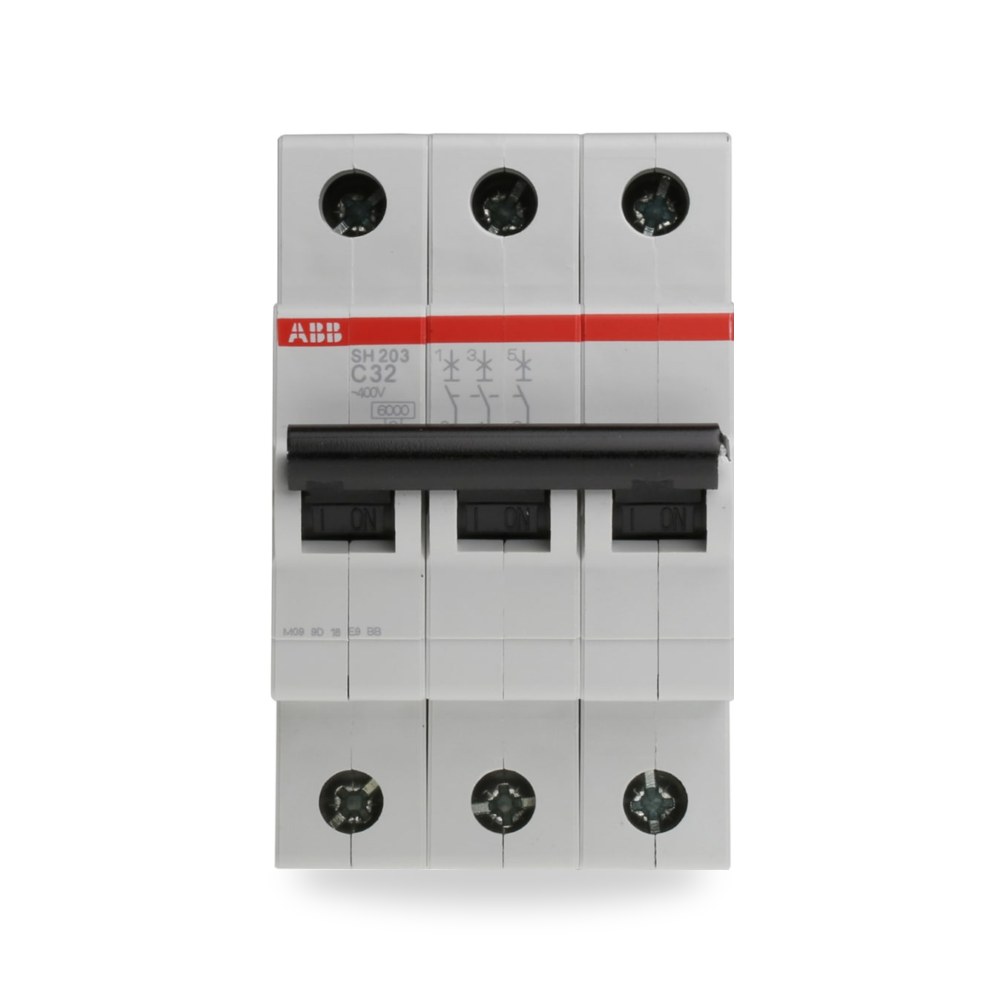 قاطع تيار أوتوماتيكي MCB ثلاثي 32A منحنى C ريمكو للتوريدات الصناعية (Reemco Industrial)