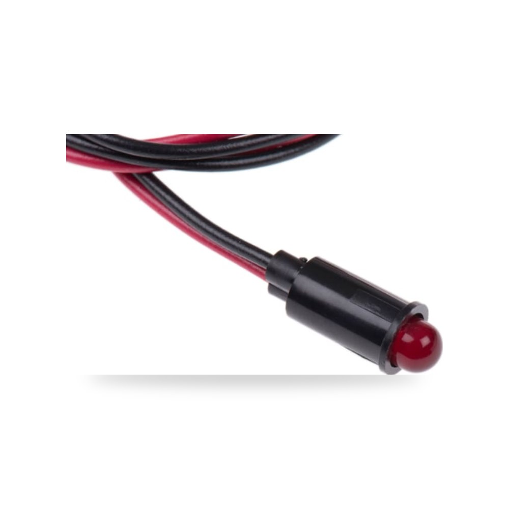 لمبة بيان وإشارة لوحات 12V DC أحمر 6.4 مم ريمكو للتوريدات الصناعية (Reemco Industrial)