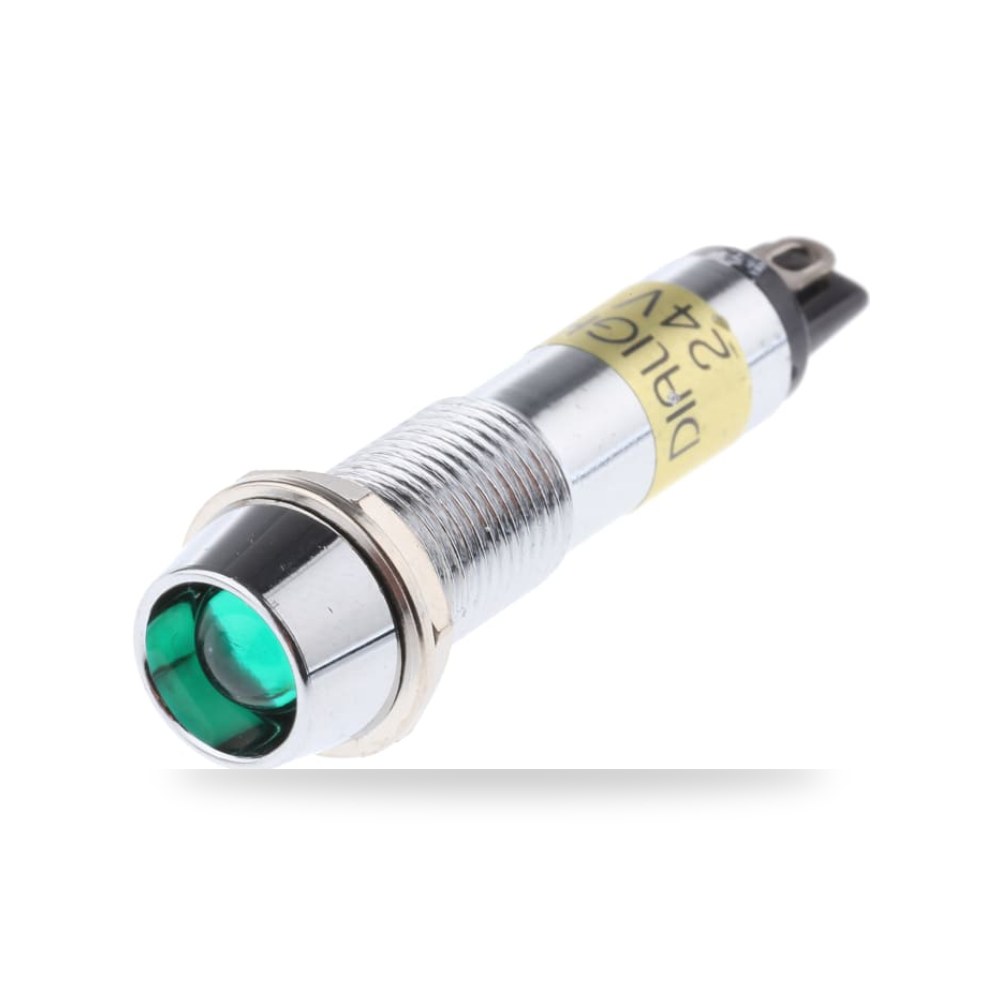 لمبة بيان وإشارة لوحات 24V DC أخضر 9 صناعي RS ريمكو للتوريدات الصناعية (Reemco Industrial)