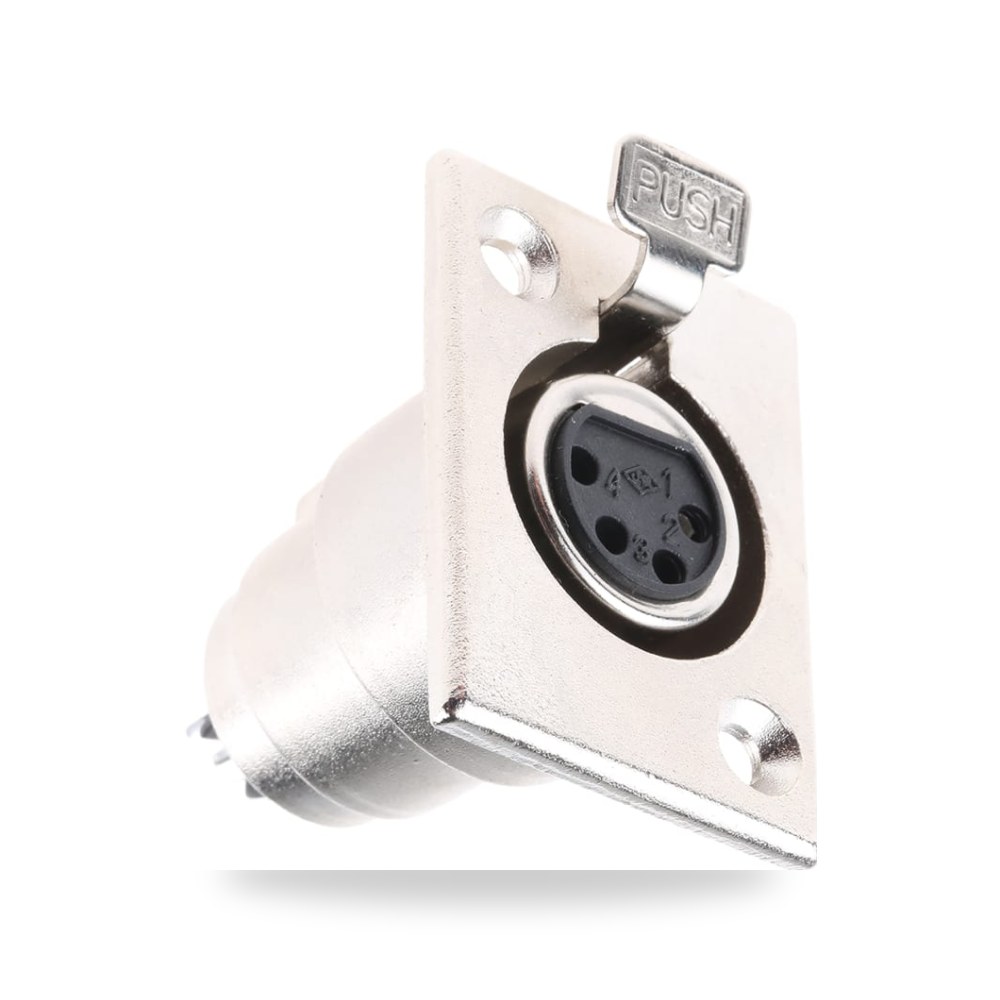 موصل إشارات وفيش XLR صوتي صناعي معتمد 4 لوحات ريمكو للتوريدات الصناعية (Reemco Industrial)