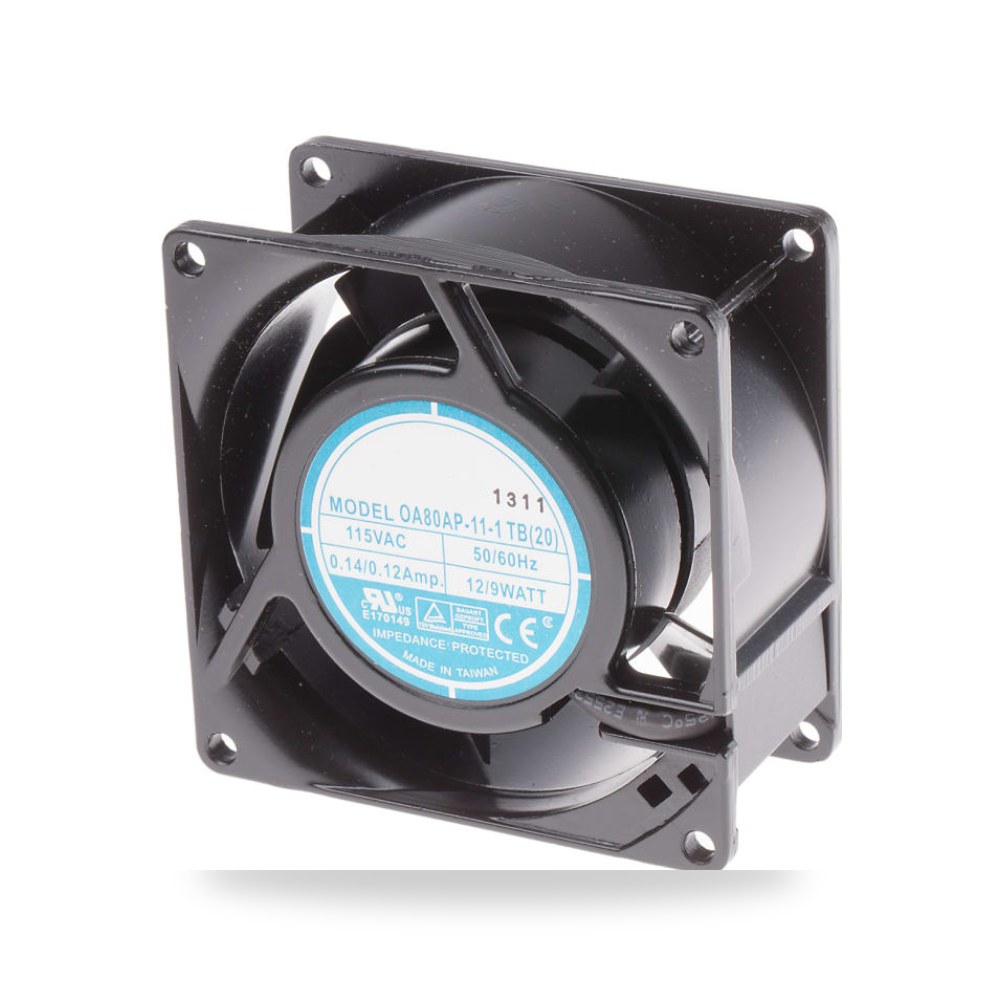 مروحة تبريد محورية للكبائن 115V AC 80 مم طراز ريمكو للتوريدات الصناعية (Reemco Industrial)