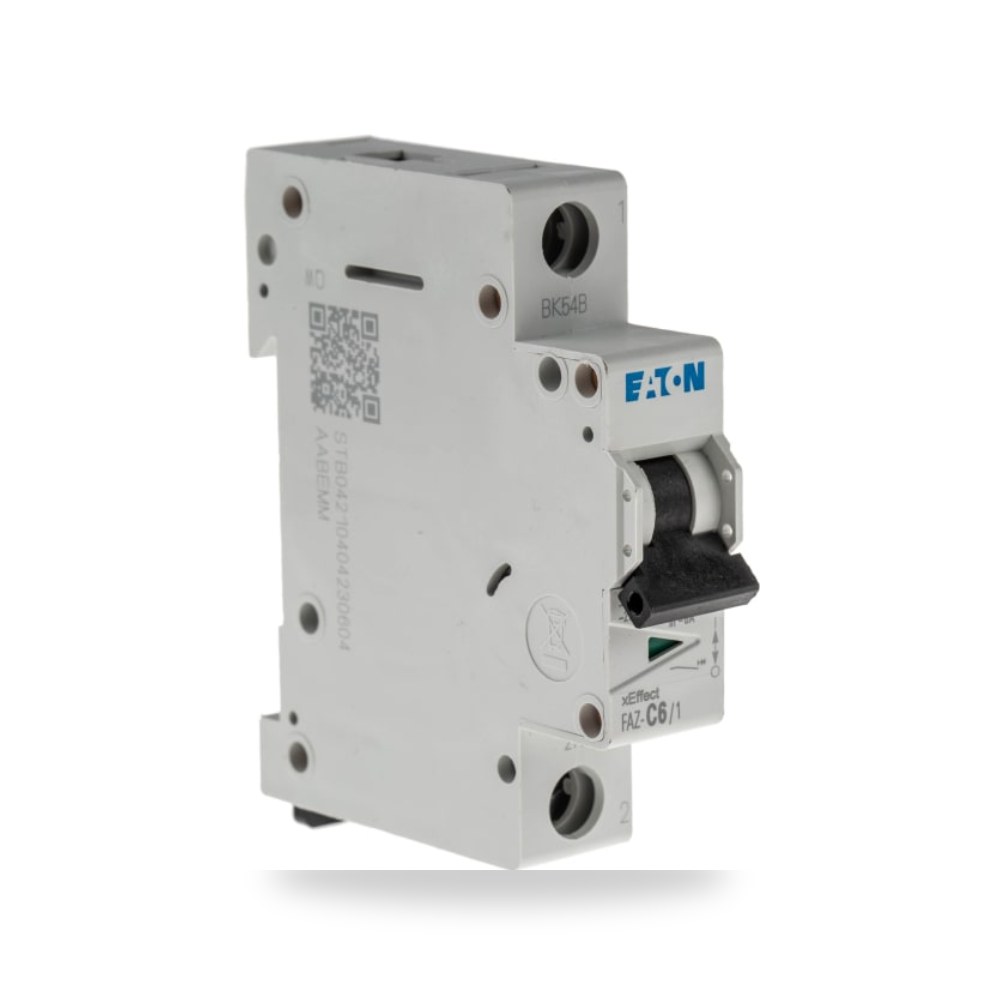 قاطع تيار أوتوماتيكي MCB أحادي 6A منحنى طراز ريمكو للتوريدات الصناعية (Reemco Industrial)