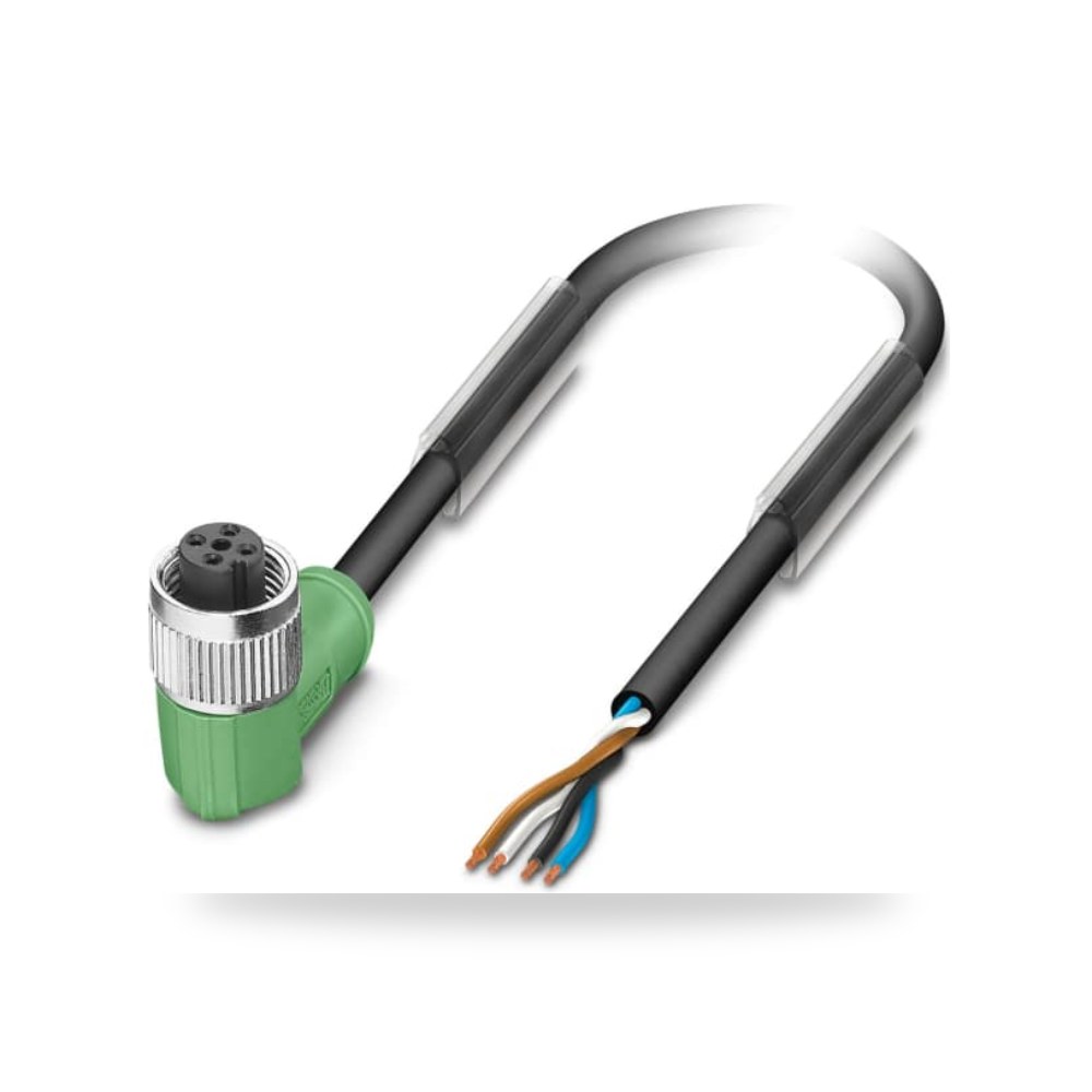 كابل توصيل حساسات ومشغلات M12 4 فئة B K صناعي ريمكو للتوريدات الصناعية (Reemco Industrial)