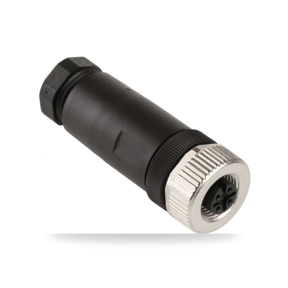 موصل دائري صناعي M12 5 أطراف مطابق للمواصفات ريمكو للتوريدات الصناعية (Reemco Industrial)