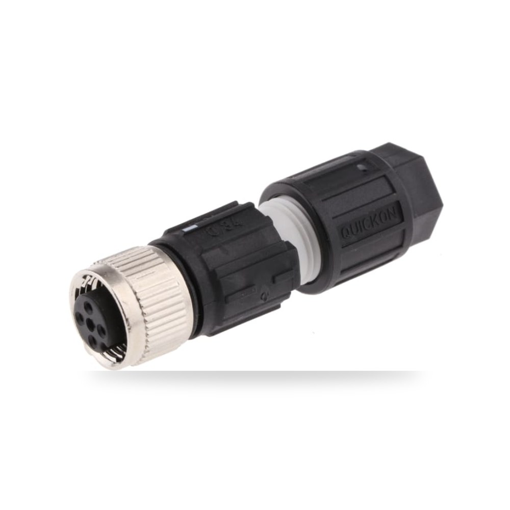 موصل دائري صناعي M12 4 أطراف كابل مستقيم عزل ريمكو للتوريدات الصناعية (Reemco Industrial)