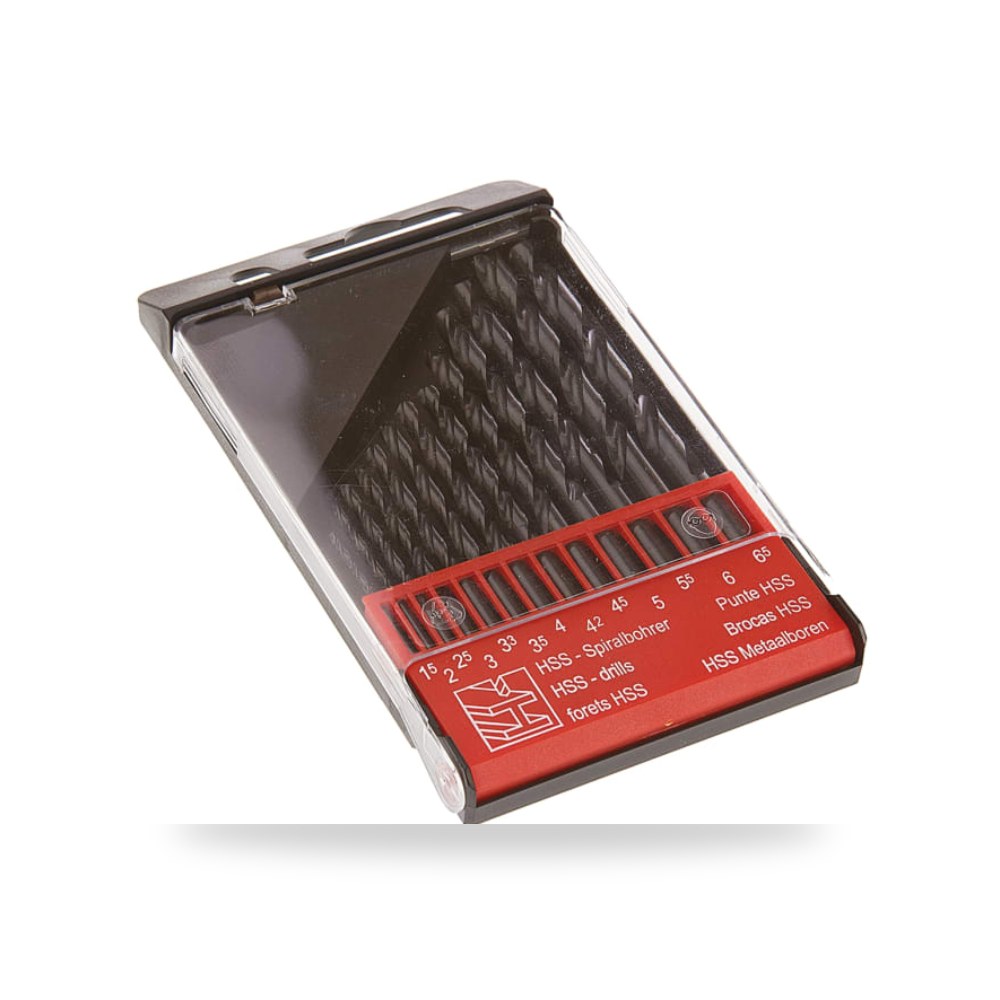 طقم بنط ثقب حلزونية HSS 13 قطعة طراز احترافي ريمكو للتوريدات الصناعية (Reemco Industrial)
