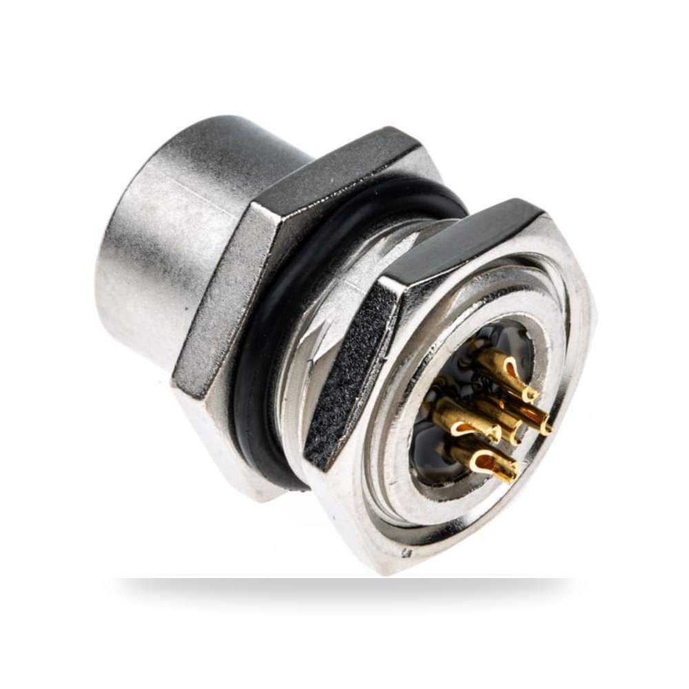 موصل دائري صناعي معتمد M12 5 أطراف لوحات طراز ريمكو للتوريدات الصناعية (Reemco Industrial)