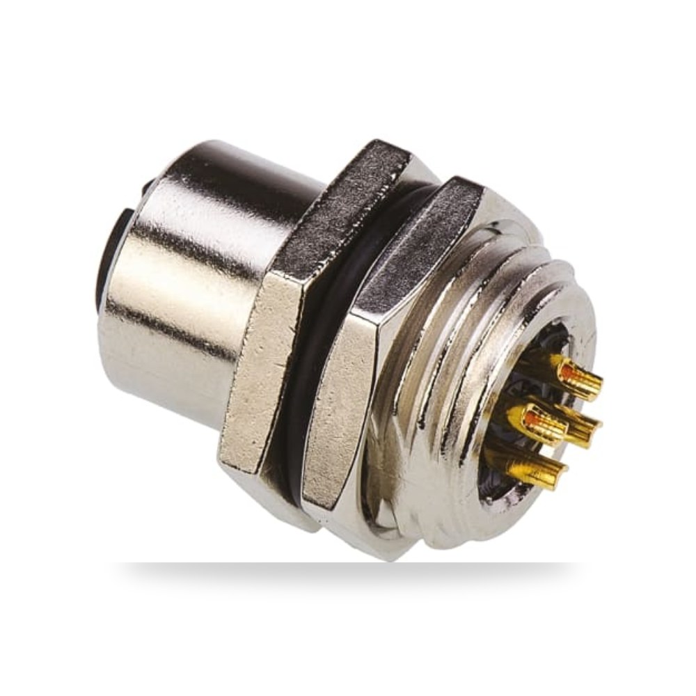 موصل دائري صناعي معتمد M12 4 أطراف لوحات طراز ريمكو للتوريدات الصناعية (Reemco Industrial)