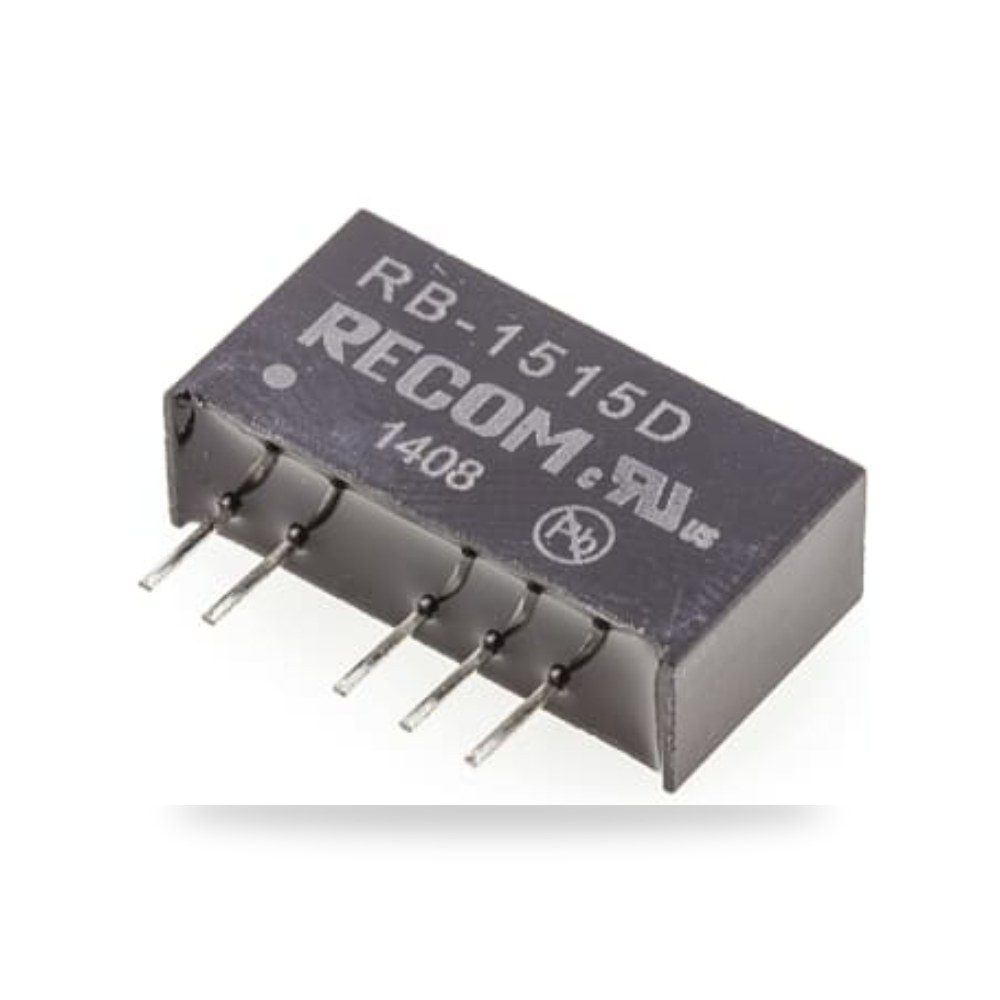 محول جهد DC DC 15 فولت 1 واط صناعي معتمد طراز ريمكو للتوريدات الصناعية (Reemco Industrial)