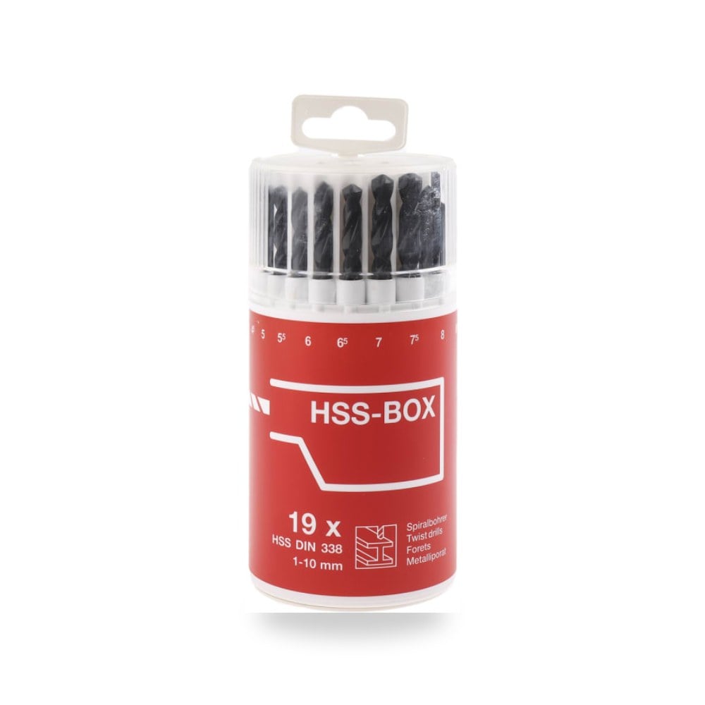 طقم بنط ثقب حلزونية HSS 19 قطعة نسخة محدثة RS ريمكو للتوريدات الصناعية (Reemco Industrial)