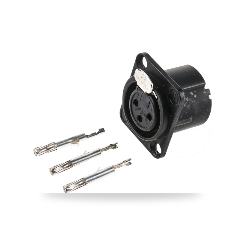 موصل إشارات وفيش XLR صوتي صناعي طراز B معتمد ريمكو للتوريدات الصناعية (Reemco Industrial)