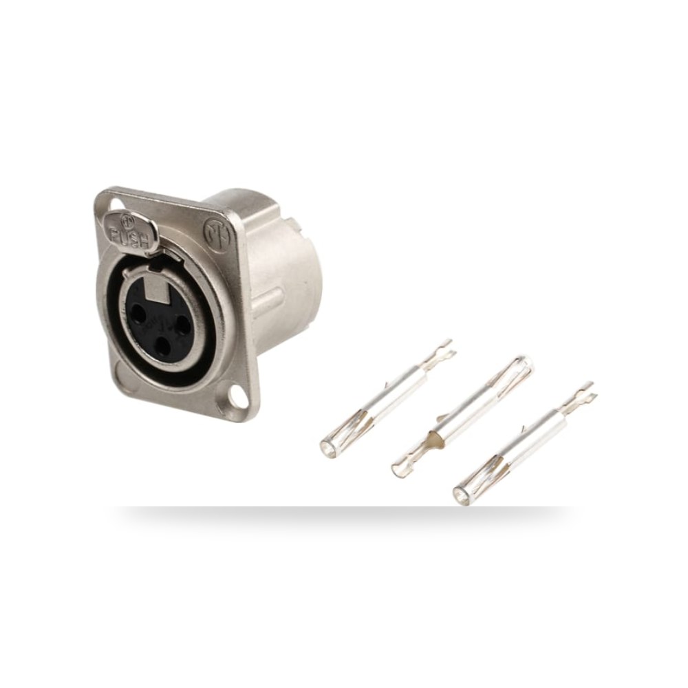 موصل إشارات وفيش XLR صوتي صناعي طراز B متين ريمكو للتوريدات الصناعية (Reemco Industrial)