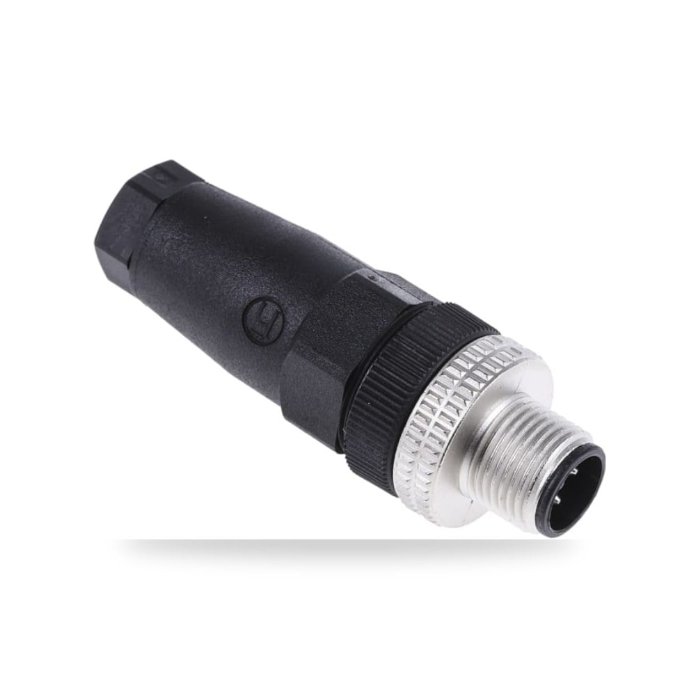 موصل دائري صناعي معتمد M12 4 أطراف طراز S RS ريمكو للتوريدات الصناعية (Reemco Industrial)