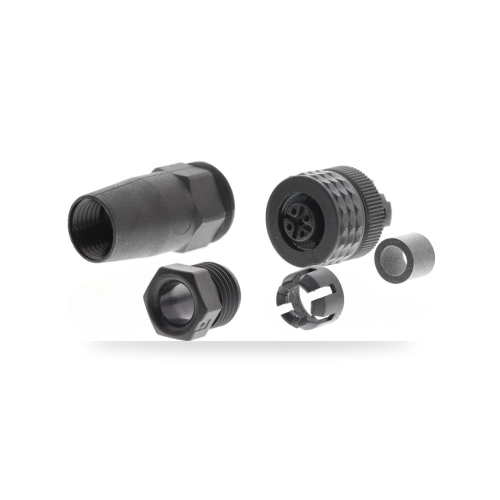 موصل دائري صناعي M12 4 أطراف كابل كفاءة ريمكو للتوريدات الصناعية (Reemco Industrial)