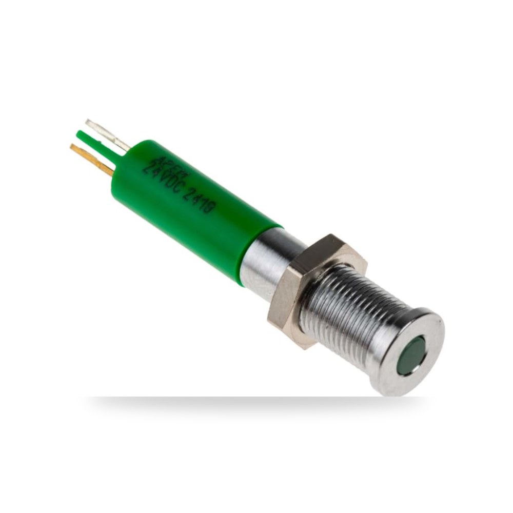 لمبة بيان وإشارة لوحات 24V DC أخضر تقنية ريمكو للتوريدات الصناعية (Reemco Industrial) موديل