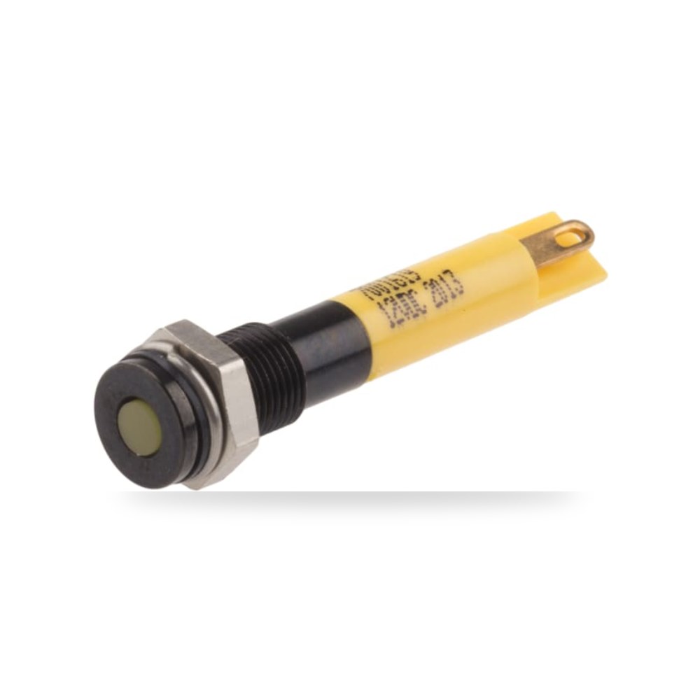 لمبة بيان وإشارة لوحات 12V DC أصفر للمنشآت ريمكو للتوريدات الصناعية (Reemco Industrial)