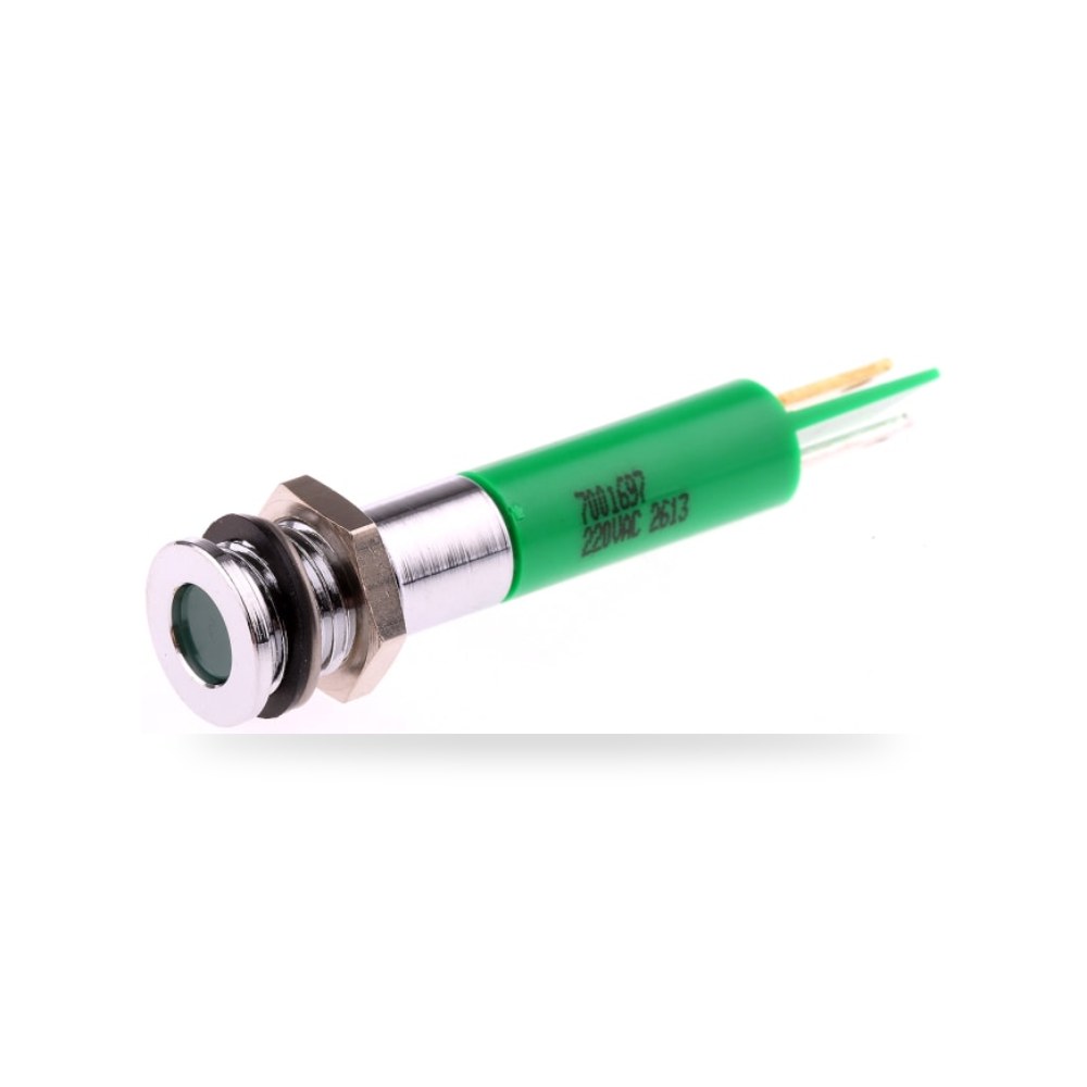 لمبة بيان وإشارة لوحات 220V AC أخضر فئة شاقة ريمكو للتوريدات الصناعية (Reemco Industrial)
