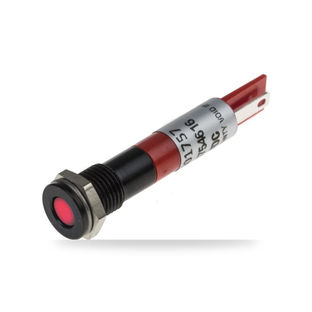 لمبة بيان وإشارة لوحات 24V DC أحمر مطابق ريمكو للتوريدات الصناعية (Reemco Industrial)