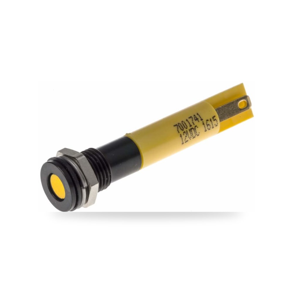 لمبة بيان وإشارة لوحات 12V DC أصفر مواصفات ريمكو للتوريدات الصناعية (Reemco Industrial)