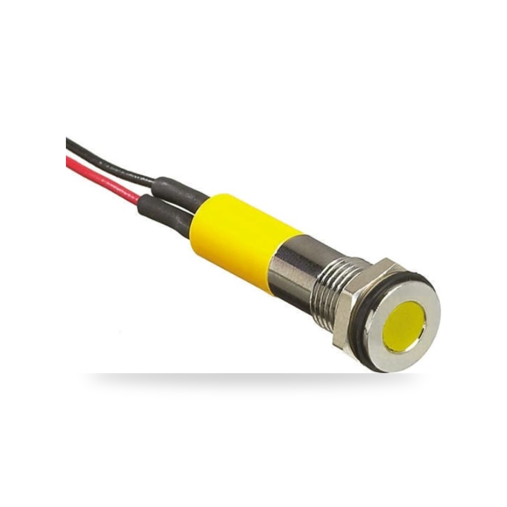 لمبة بيان وإشارة لوحات 12V DC أصفر شاق معتمد ريمكو للتوريدات الصناعية (Reemco Industrial)