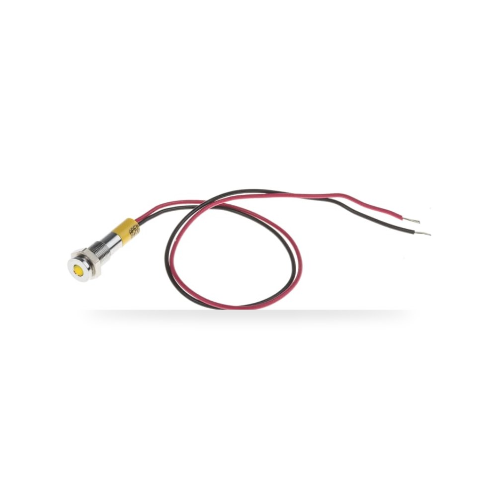 لمبة بيان وإشارة لوحات 24V DC أصفر لوحات تحكم ريمكو للتوريدات الصناعية (Reemco Industrial)